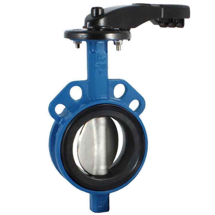 Rubber lined centric butterfly valves